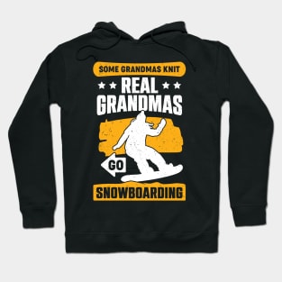 Snowboarding Grandma Snowboarder Old Woman Gift Hoodie